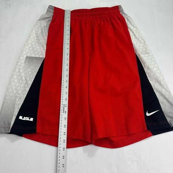 Nike LeBron James Gravity Performance Red/Gray/White Basketball Shorts XL - Picture 6 of 16